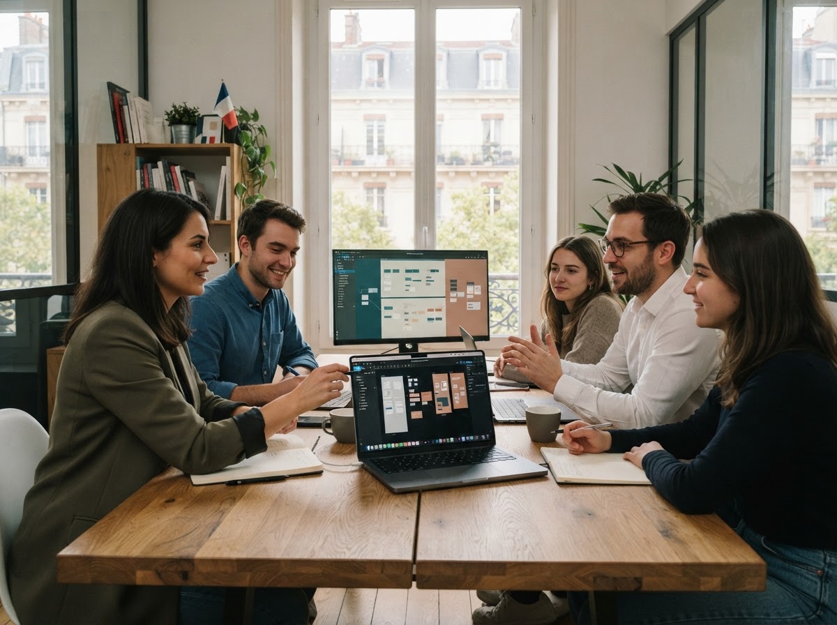 Swaptaire France team reviewing AI-generated portfolio data